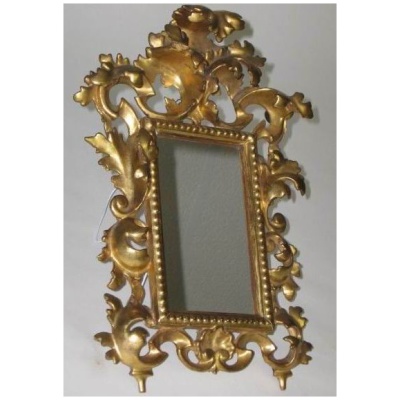 Antique Carved & Gilded Venetian Mirror