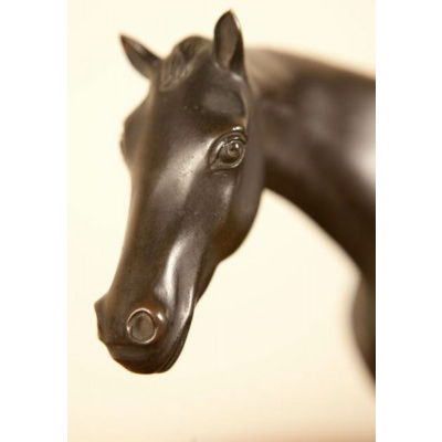Antique Bronze & Gilt Horse
