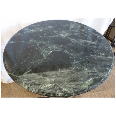 Antique French Center Table w/GRN Marble