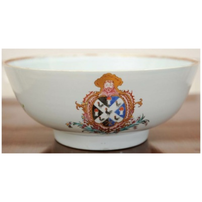 Antique Chinese Export Armorial Bowl