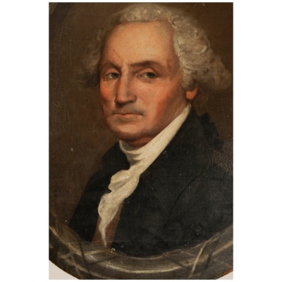 Antique George Washington Oval Portrait