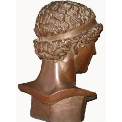 Antique Male Youth Bronze Bust