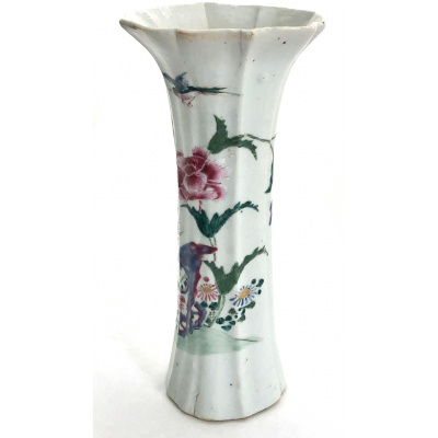 Antique Chinese Flared Trumpet Vase