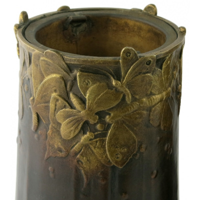 Antique Nouveau Bronze Vases