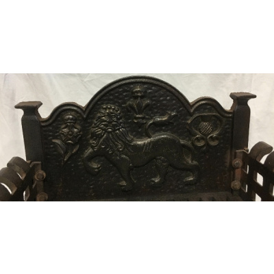 Antique Cast Iron Coal Grate