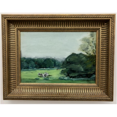 C E Dickens Oil Painting "Harper's Farm"