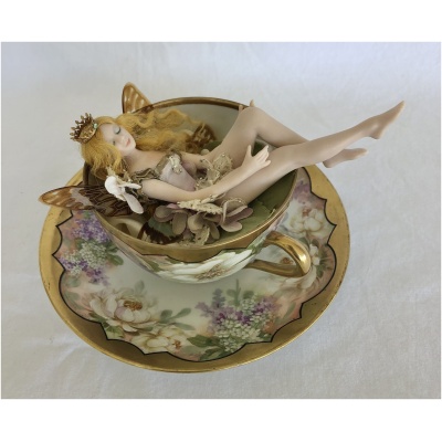 Vintage Stephanie Blythe Tea Cup Fairy
