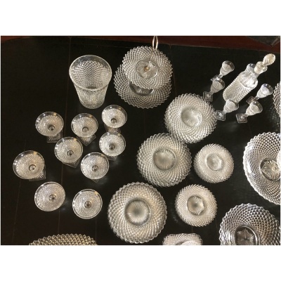 Vintage 73pc Group of English Hobnail