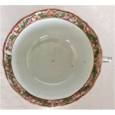 19th c. Rose Medallion Lg Teacup #C