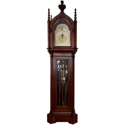 English Gothic Long Case Clock