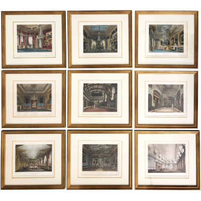 Early 19th c. Royal Residences by Pyne
