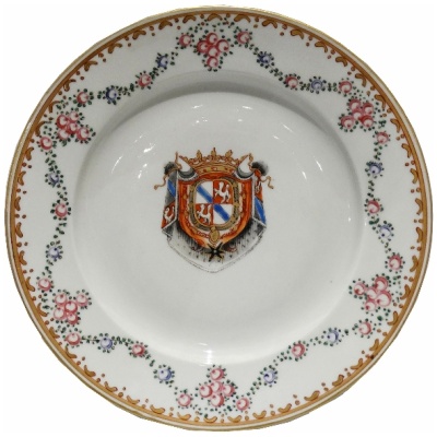 19th c. Chinese Export Armorial Plate