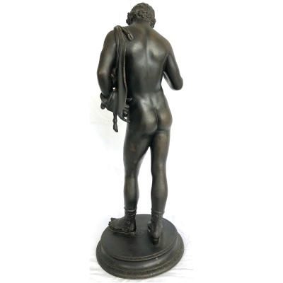 19th c. Bronze Narcissis Figure