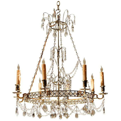 19th c. Baltic Crystal Chandelier *Sold