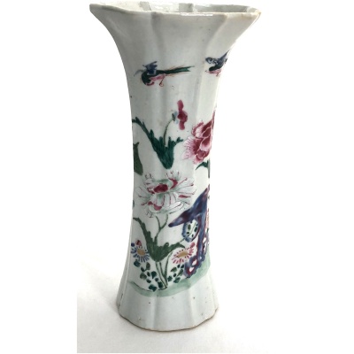 18th c. Chinese Flared Trumpet Vase