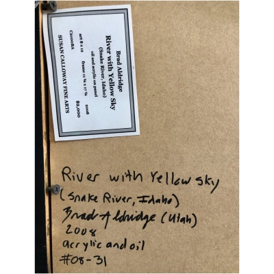 Brad Aldridge "River w/Yellow Sky"