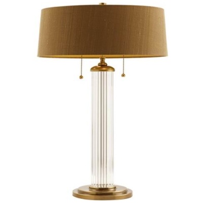 Pair of Ribbed Glass Table Lamps *HOLD