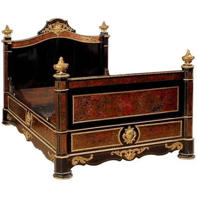 19th c. Napoleon III Boulle Bed