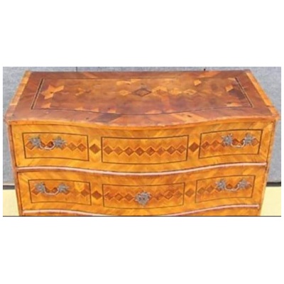 18th c. German Walnut Parquetry Commode