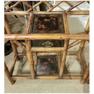 Antique English Bamboo Hall Stand