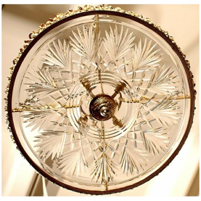 19th c. Edwardian Cut Glass Chandelier