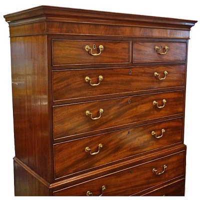 18th c. English Mahogany Chest on Chest