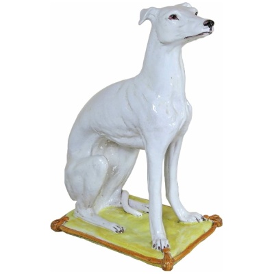 Vintage Italian Terracotta Greyhound