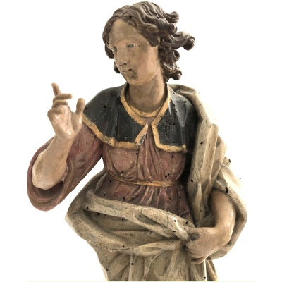 17th c. Italian Sculpture of A Saint