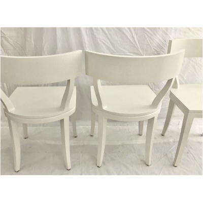 Set 4 Lacquered Wood Klismos Chairs