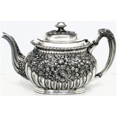 19th c Simpson Hall Miller Tea Pot