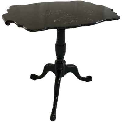 Black Chinoiserie Table