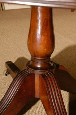 19th c. Mahogany Pedestal Dining Table