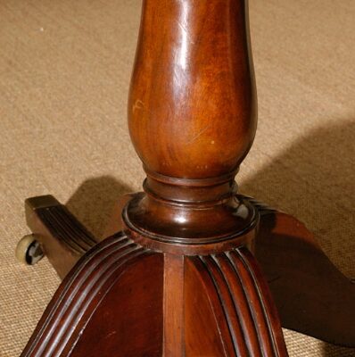 19th c. Mahogany Pedestal Dining Table