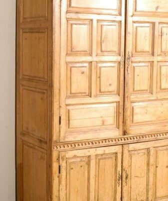 19th c. Deux Corps English Pine Armoire