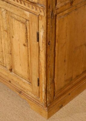 19th c. Deux Corps English Pine Armoire